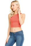 Summer Baked Stripe Crop Tank