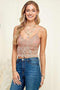 Laced Layered Crop Cami Top